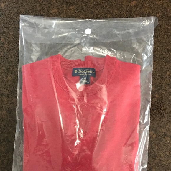 Brooks Brothers Red 100% Supima Cotton Sweater - Picture 5 of 5